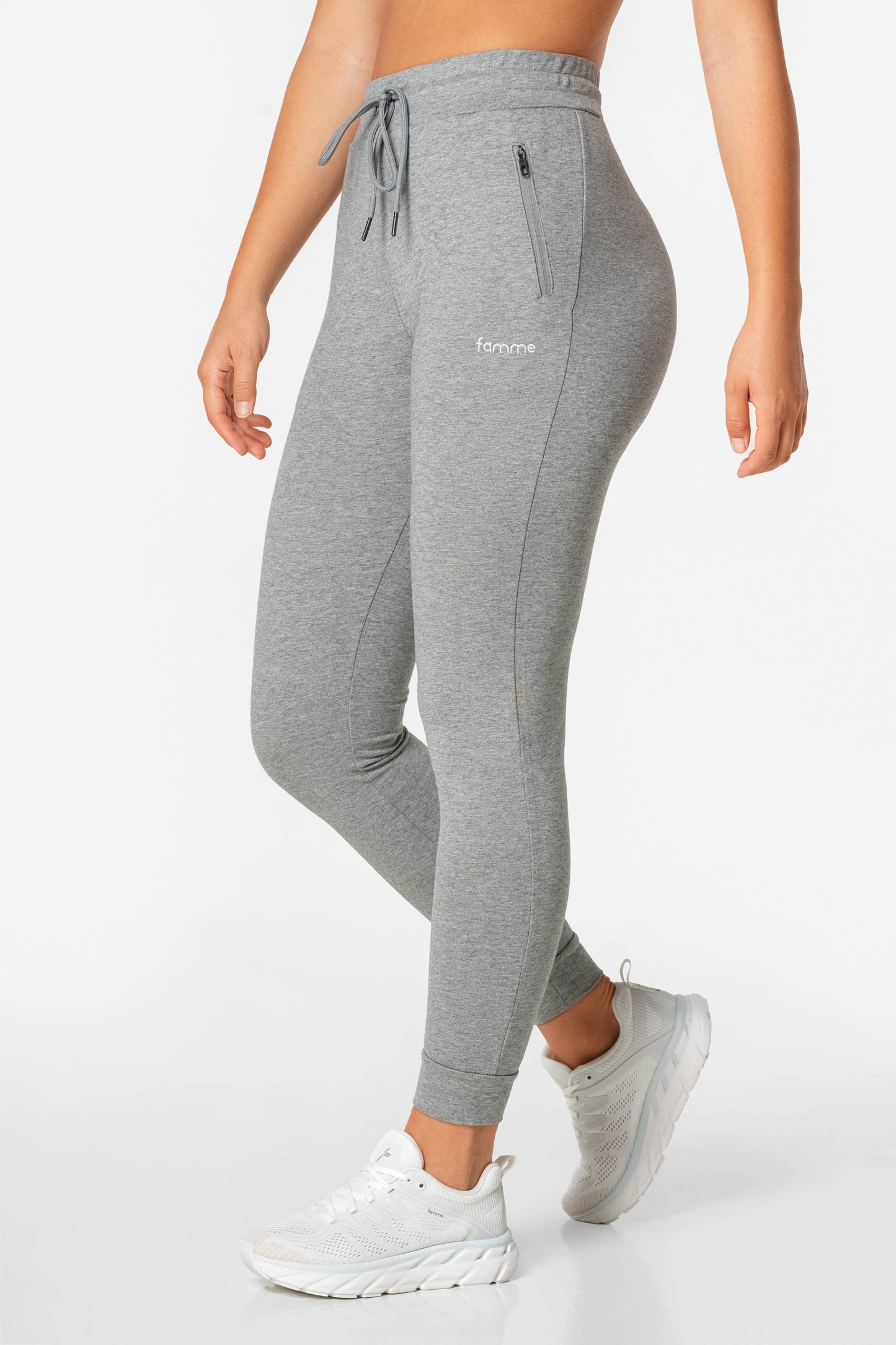 Grey Fit Jogger - for dame - Famme - Jogger