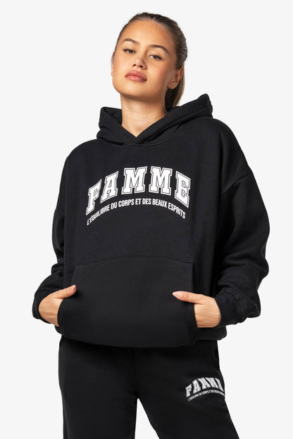 Black Oversized Hoodie - for dame - Famme - Hoodie