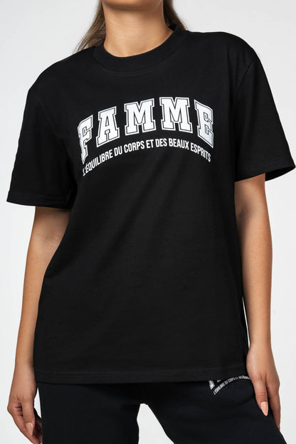 Black Oversized T-Shirt - for dame - Famme - T-Shirt