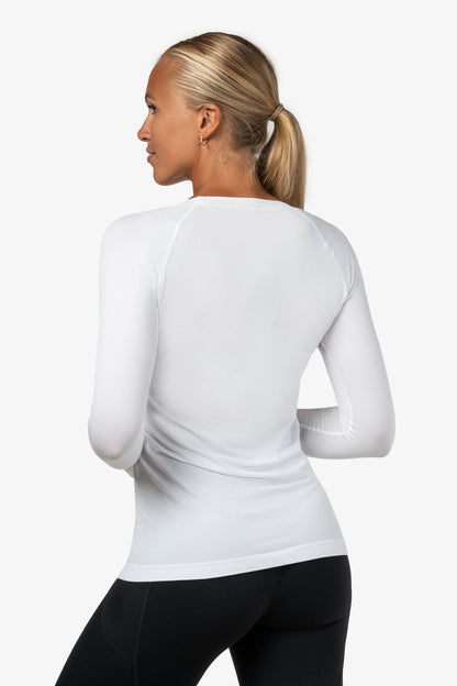 White Refine LS T-Shirt - for dame - Famme - Training Long Sleeve