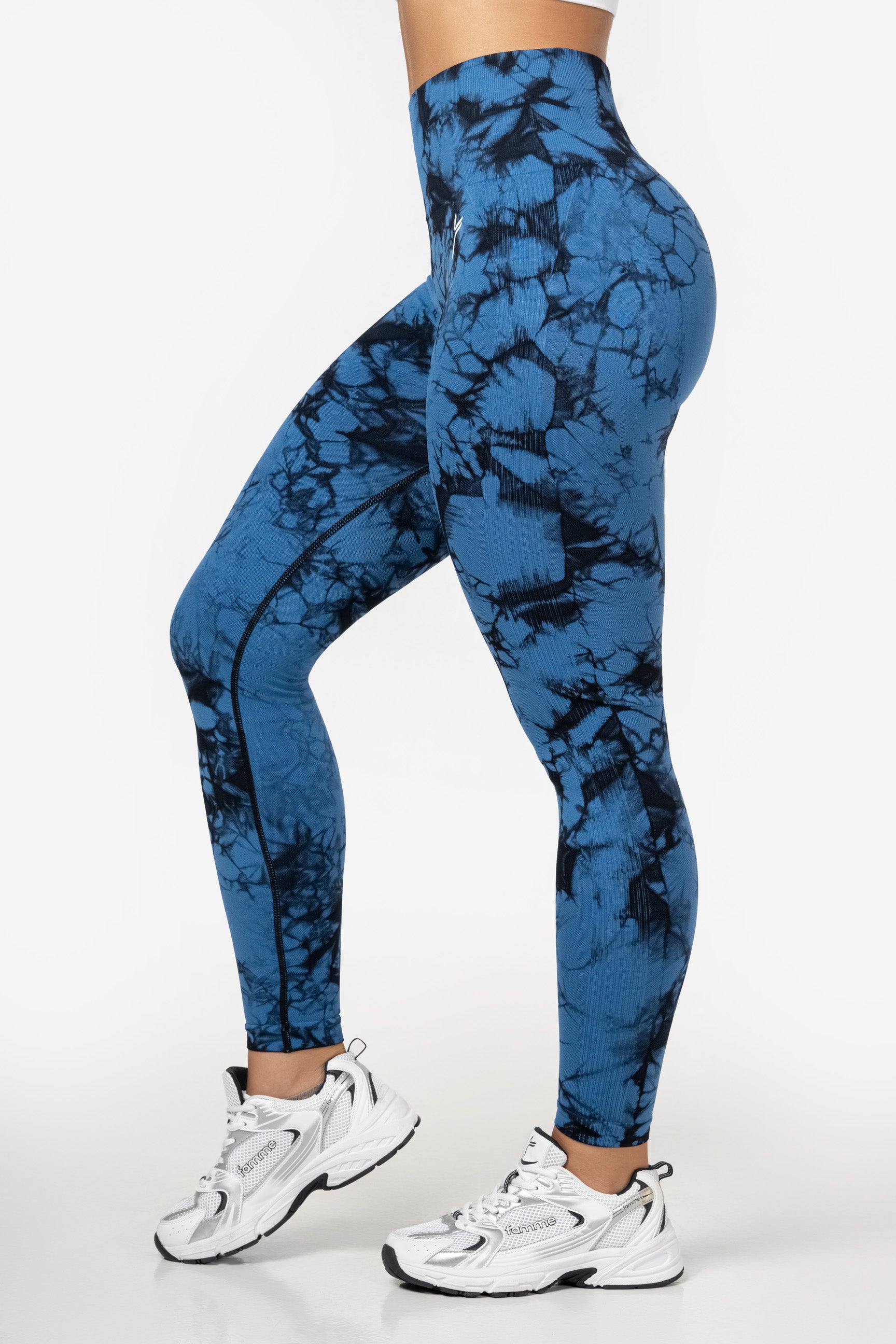 Tie Dye Scrunch Leggings Seamless Gratis Bytte Retur Famme