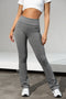 Dark Grey Flared Pants - for dame - Famme - Flare Pants