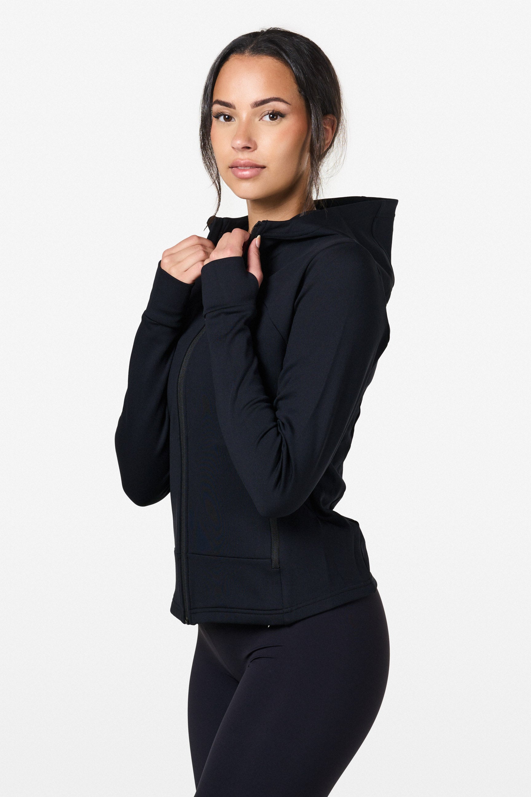 Black Powerstretch Jacket - for dame - Famme - Jacket