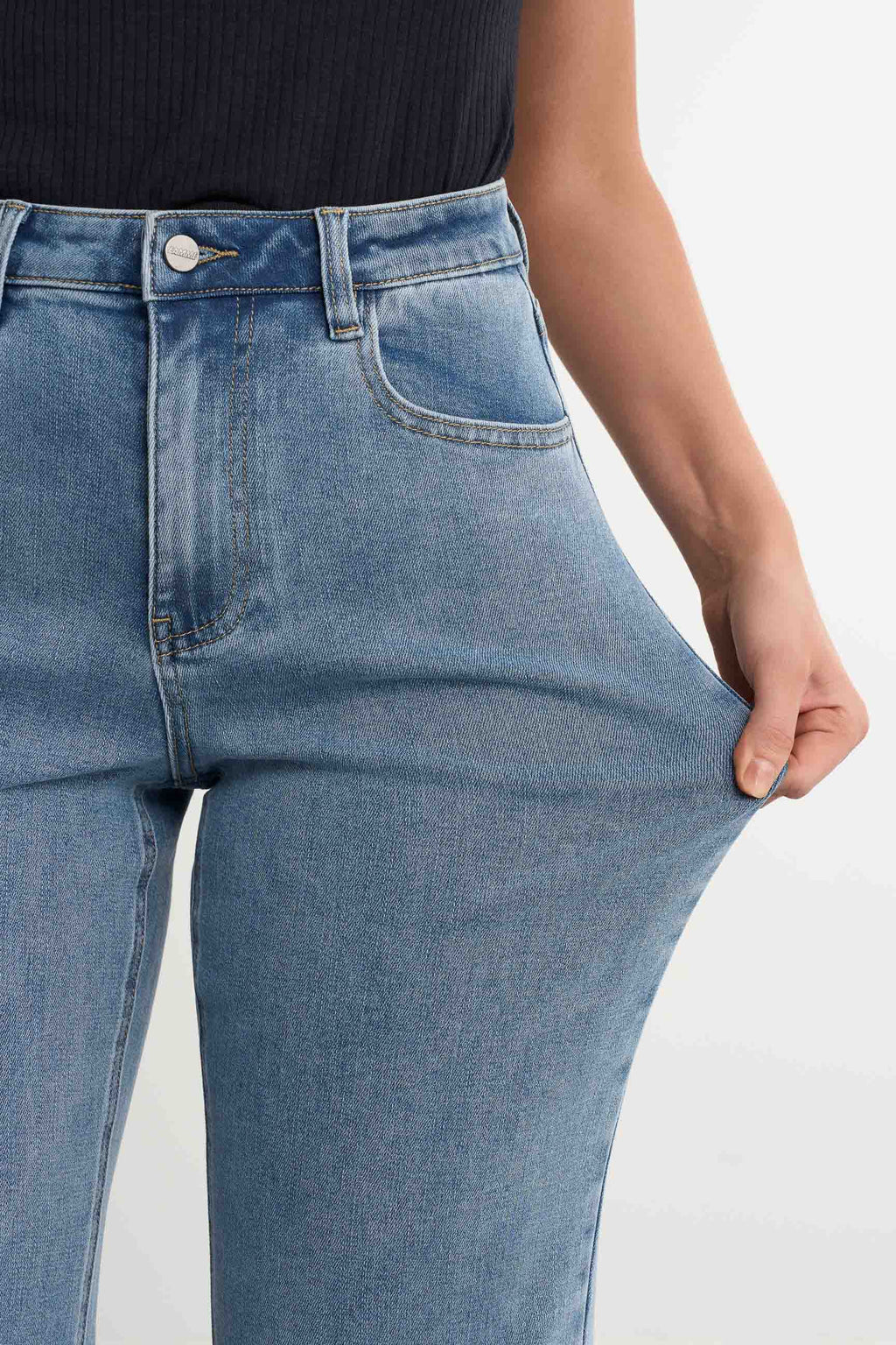 Straight Jeans - for dame - Famme - Jeans