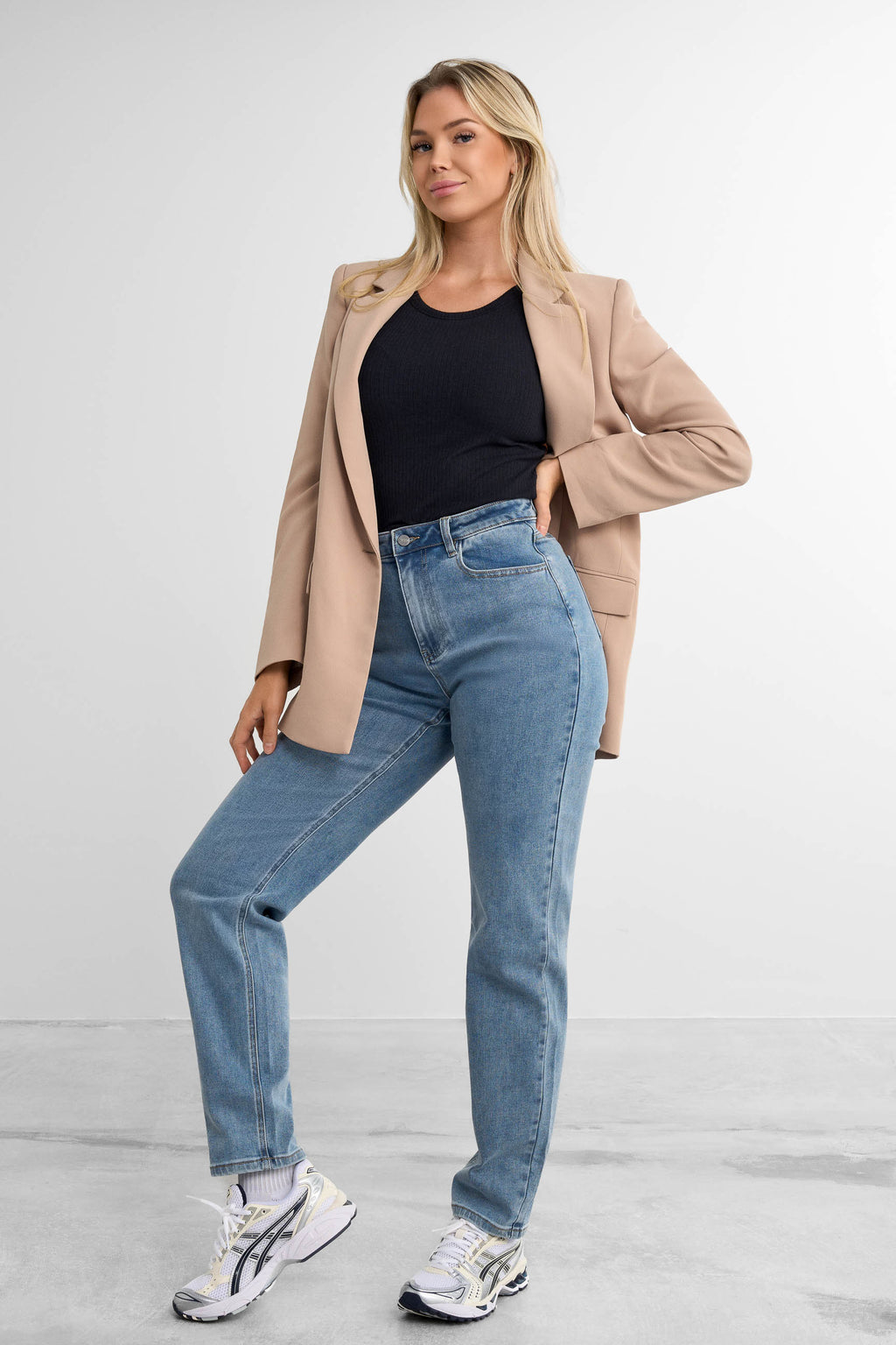 Straight Jeans - for dame - Famme - Jeans