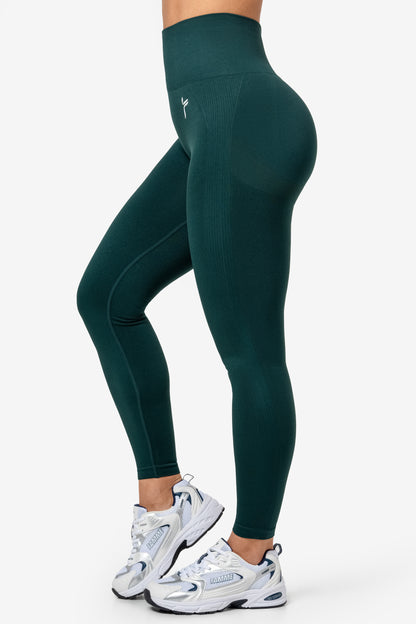Echt Leggings Women Medium Green PullOn Cropped Stretch Scrunch