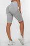 Light Grey Peachy Scrunchie Shorts - for dame - Famme - Shorts