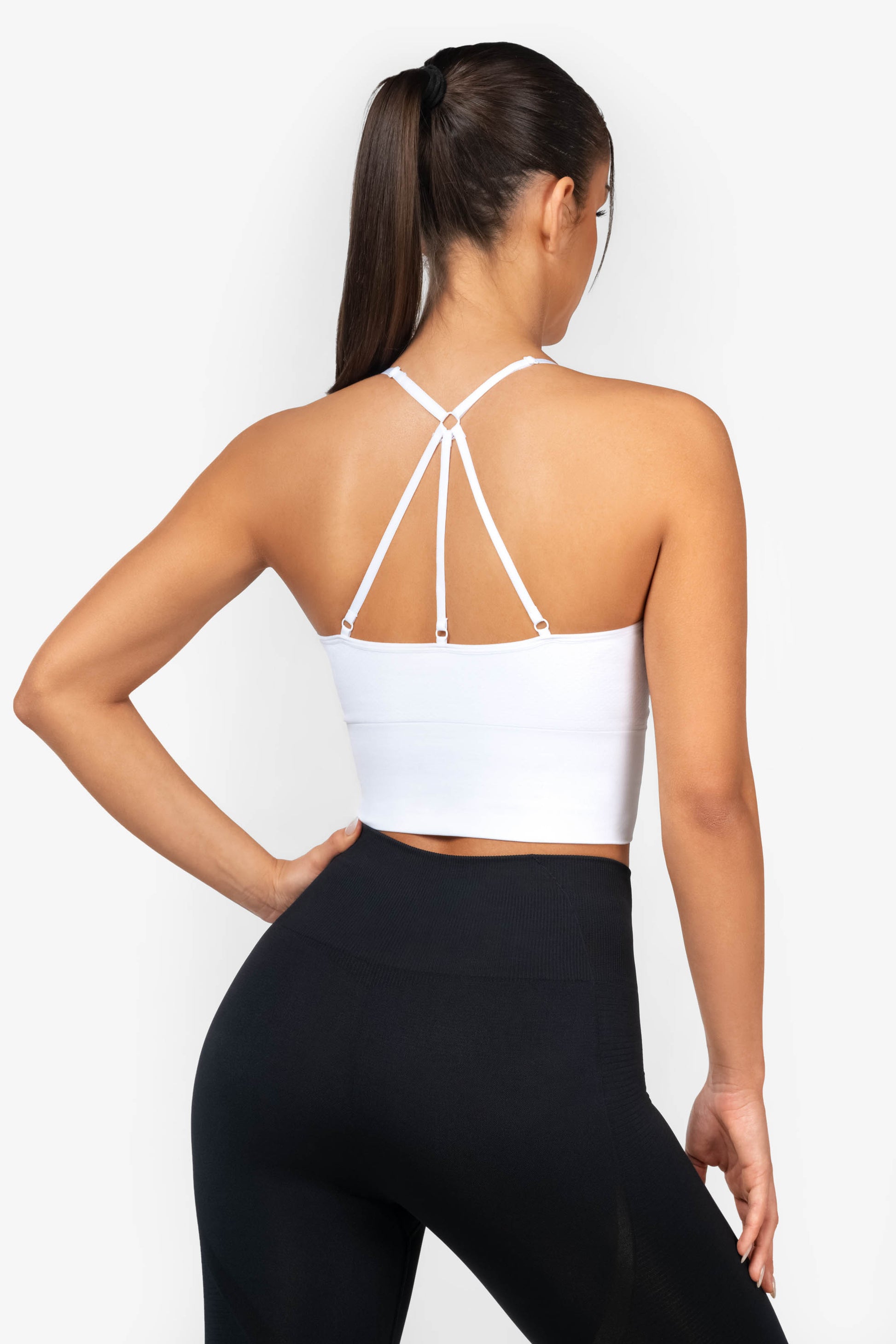 White Power Seamless Top - for dame - Famme - Crop Top