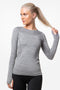 Grey Tech LS T-Shirt - for dame - Famme - Training Long Sleeve